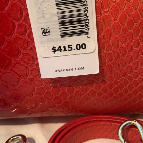 Brahmin Calimero Collection Small Finley Satchel Bag - Picture 13 of 16